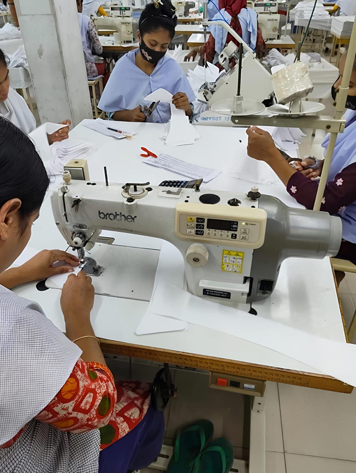 Professional garments manufacturing and quality control process